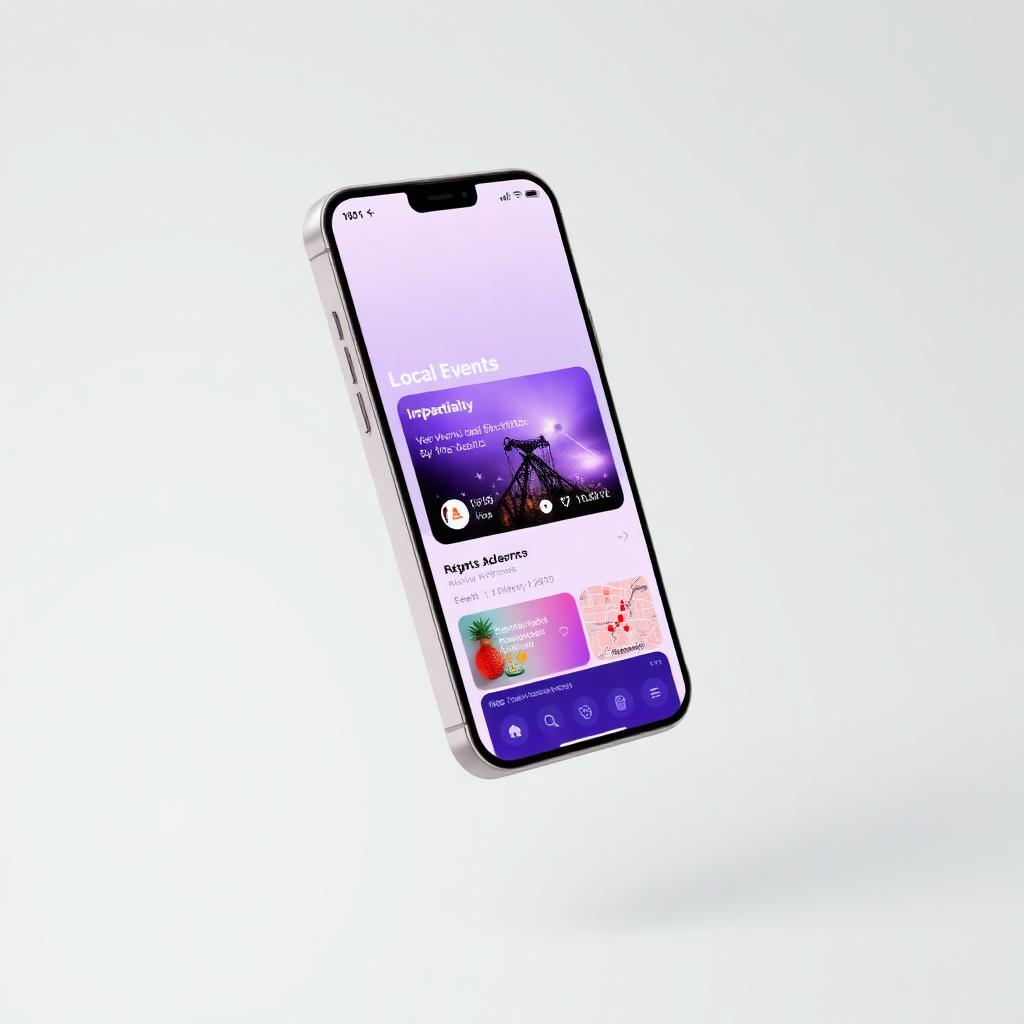 Local Stage app mockup